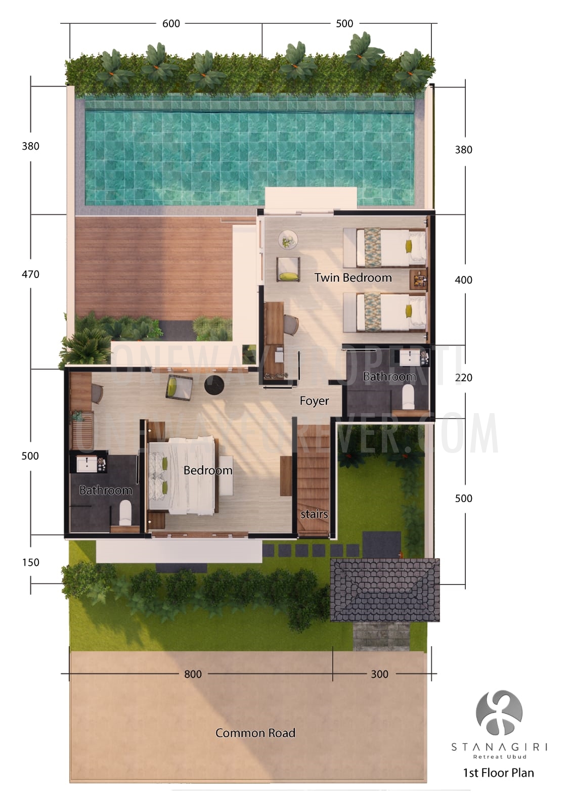 Villa dijual di Tegallalang Ubud, Gianyar.